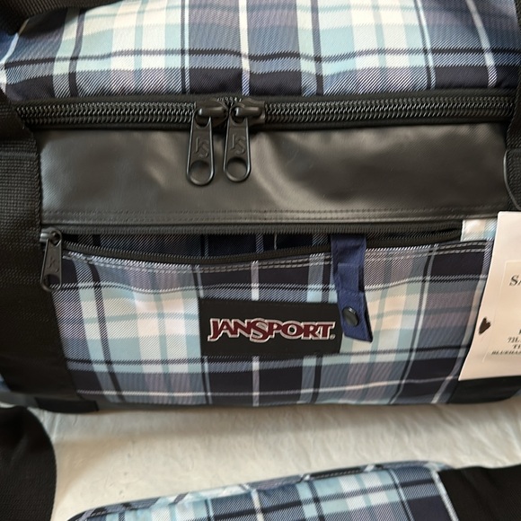 JanSport 72 LITER DUFFEL - Blue Haze Plaid - Picture 2 of 16